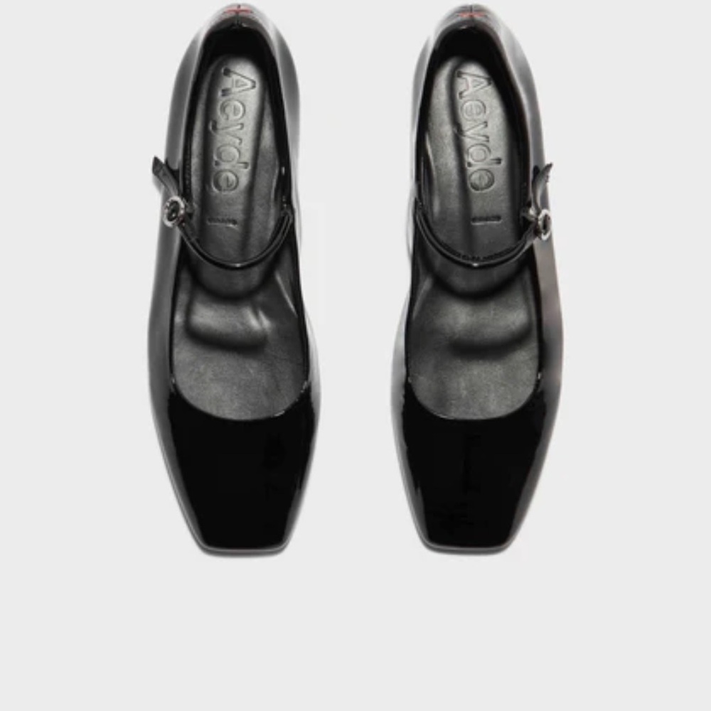 Aeyde Black Leather Flats
